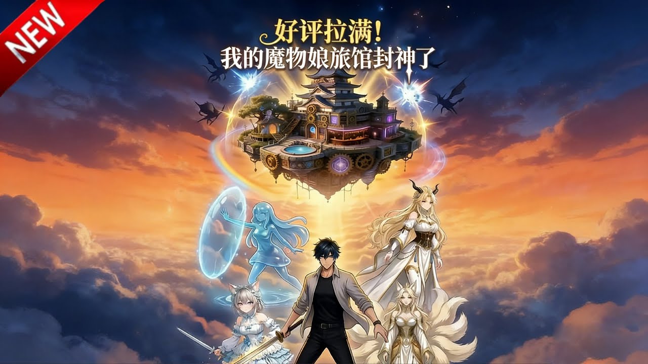 💥【新番上线】继承了快倒闭旅馆，苏诚觉醒“神级魔物娘旅馆”系统！只要获五星好评，就能升级旅馆、强化自身！《好评拉满！我的魔物娘旅馆封神了》全集 Multi SUB #热血 #漫剧 #动漫魔女