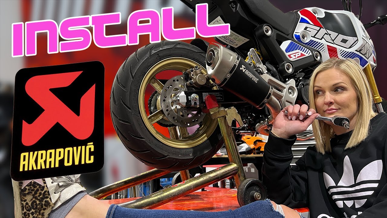 2022 Honda Grom Full Akrapovic Exhaust Install