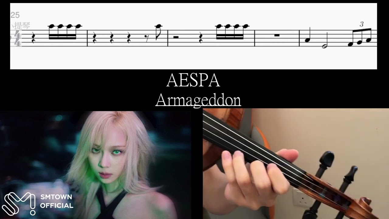 #aespa l Armageddon l ABC l Violin Cover l Sheet Music l aespa