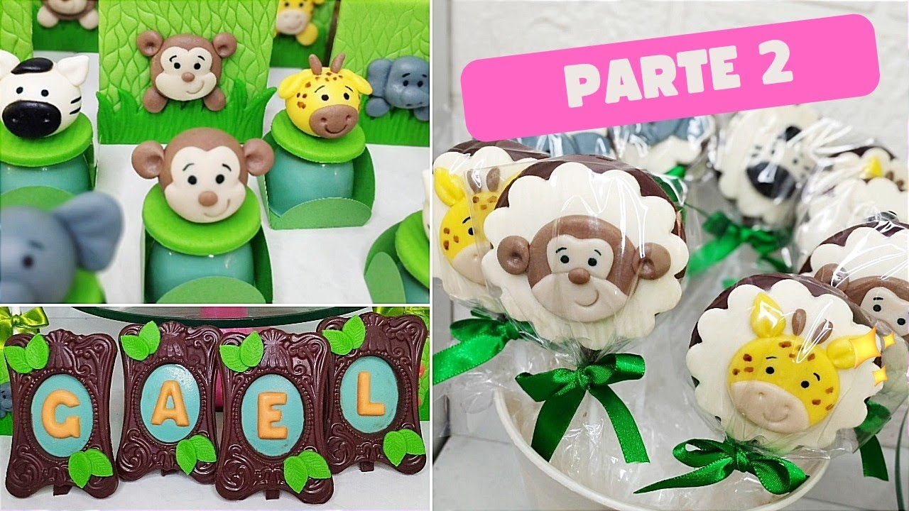 DOCES PERSONALIZADOS SAFARI || PIRULITOS, TRUFAS E PORTA RETRATOS
