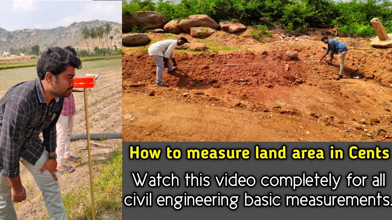 How to calculate land area in Cents || Civil Engineering Basics || Area