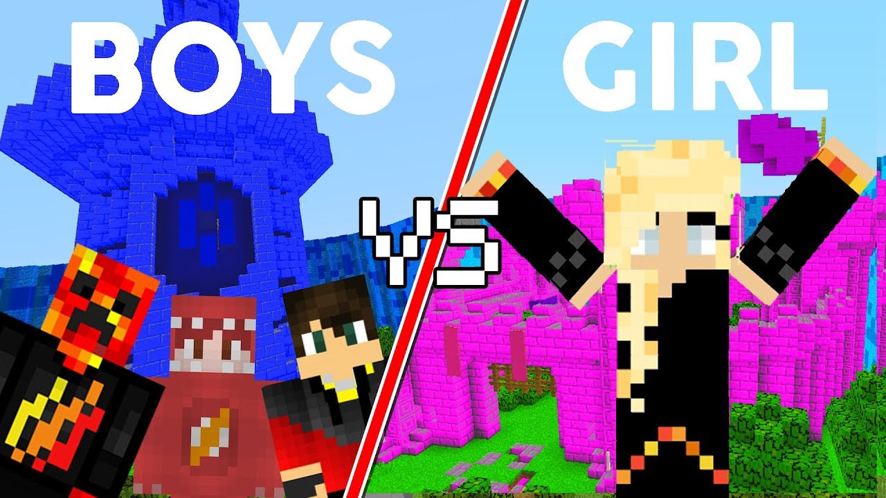 BriannaPlayz Was CHEATING in BOY vs. GIRL Minecraft Hide 'n' Seek w/ Prestonplayz, Redvacktor