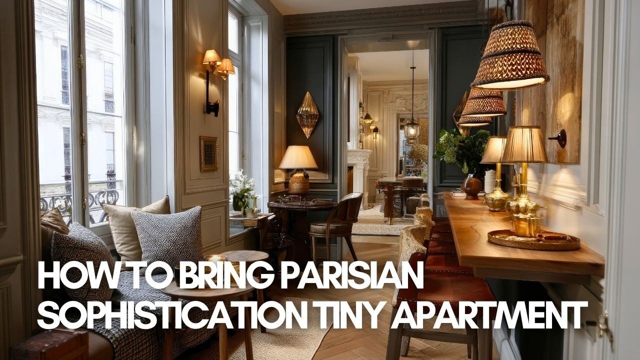 How to Bring Parisian Sophistication to Your Tiny Apartment | Comfort + Luxury Tips