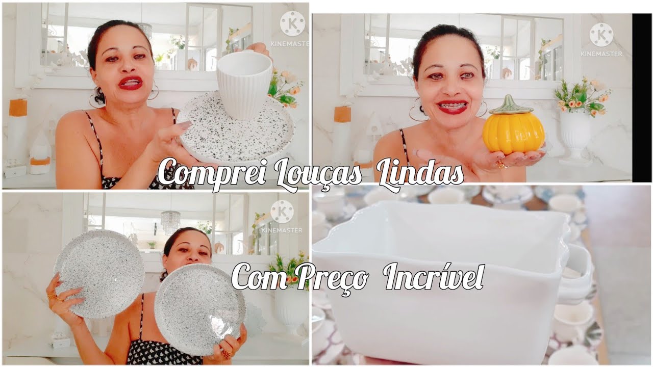 COMPREI LOUÇAS  LINDAS   COM PREÇO  INCRÍVEL