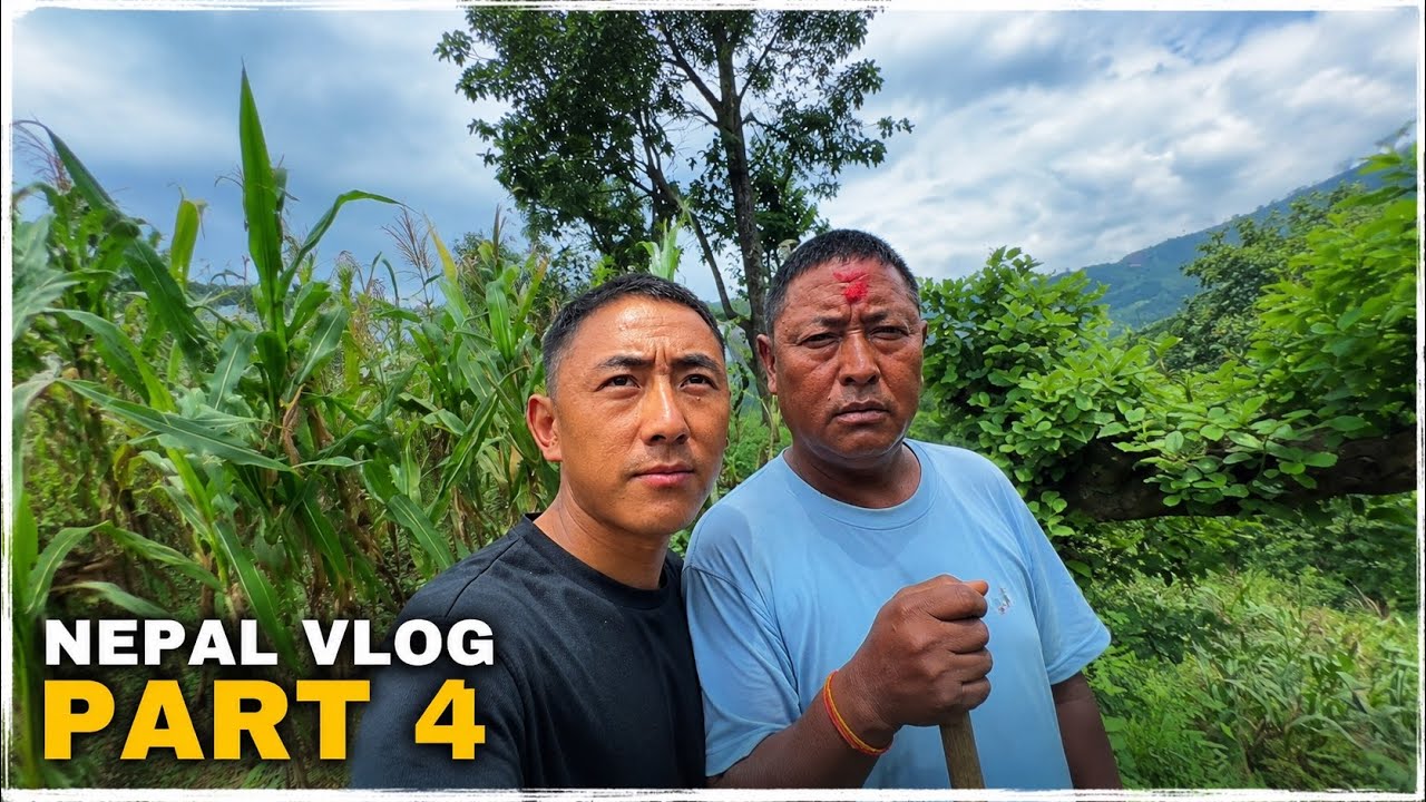 Nepal Family Vlog Part 4 | Village Life, Corn Farm & Beautiful Green Hills 🌿🇳🇵