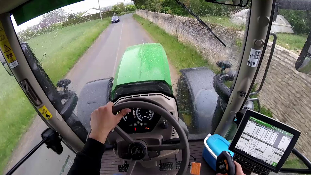 CabView - Ensilage de seigle pour de la méthanisation en John Deere 6250R CommandPro