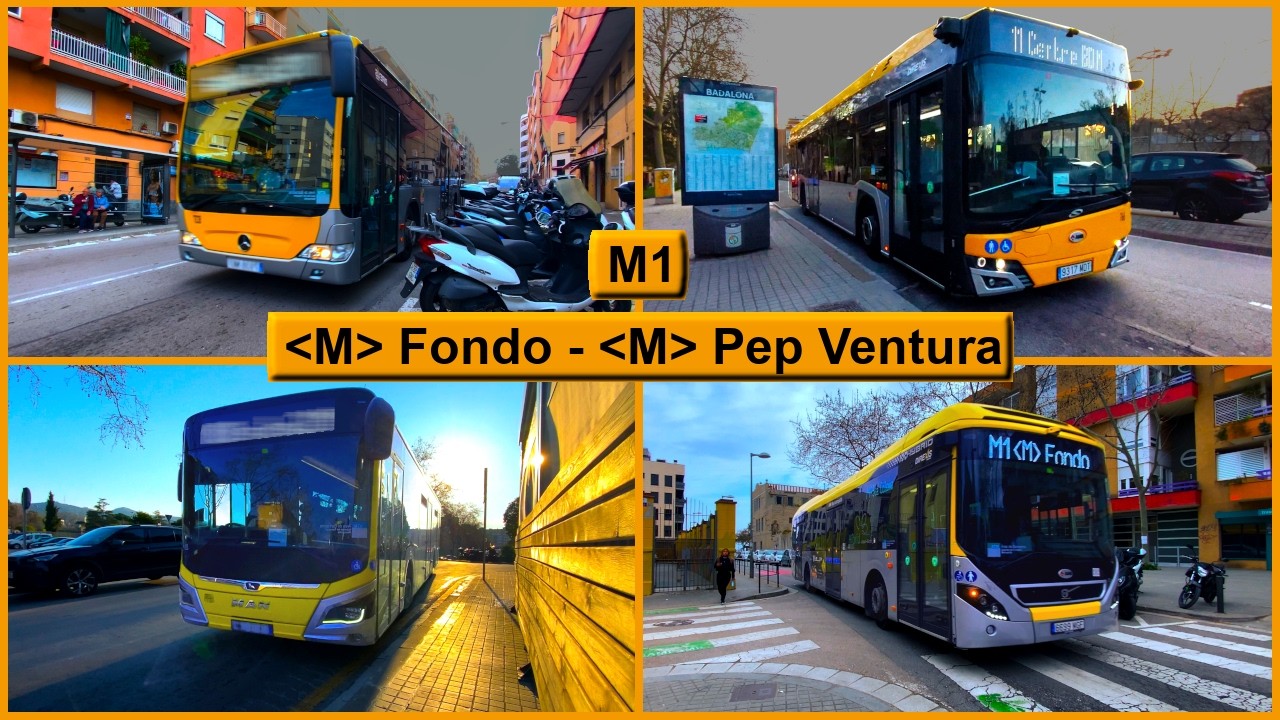 Автобусная линия Барселоны M1 : Metro Fondo - Metro Pep Ventura ( TUSGSAL ) ACC84
