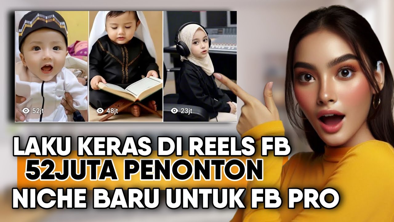 Konten AI Bayi Ngaji Tembus 52JUTA Penonton Di Facebook Pro (BUATNYA CUMA 5 MENIT) 