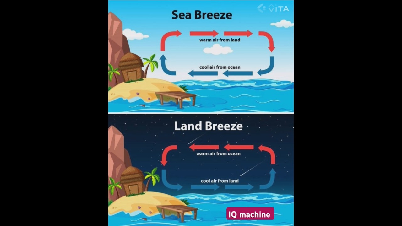 Do you know? Sea breeze and Land breeze .Concept of the day - Land Breeze and Sea Breeze#gkgs #gs