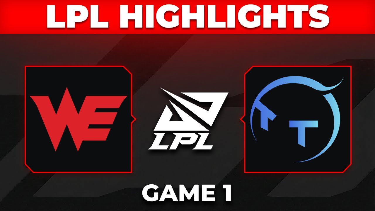 WE vs TT Highlights Game 1 | LPL 2026 Split 1 | Team WE vs TT Gaming by Onivia