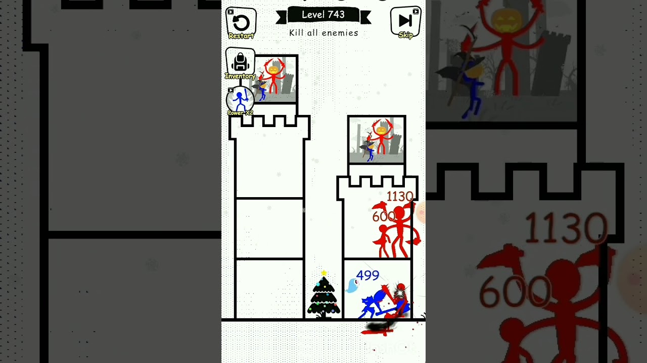 Stick War Hero Tower Defense Gameplay Walkthrough Level 743 #shorts #gaming #viral