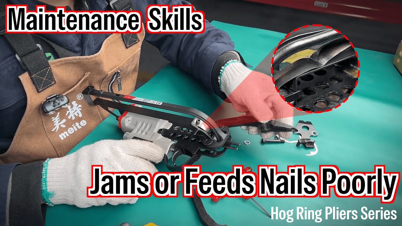 Hog Ring Gun Repair - How to fix jams or feeds nails