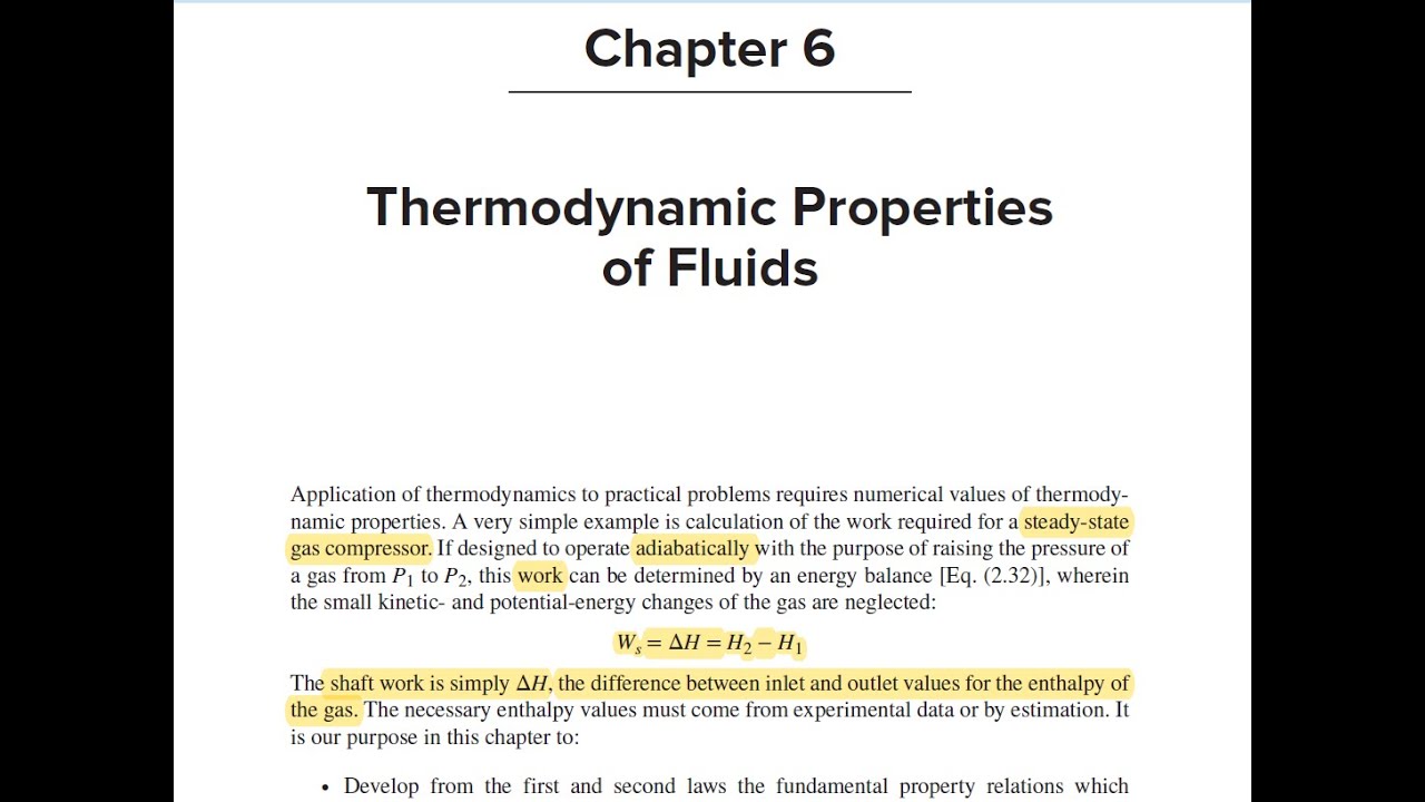Ch6. Thermodynamic Properties of Fluids (Thermodinamika Teknik Kimia, Universitas Diponegoro)