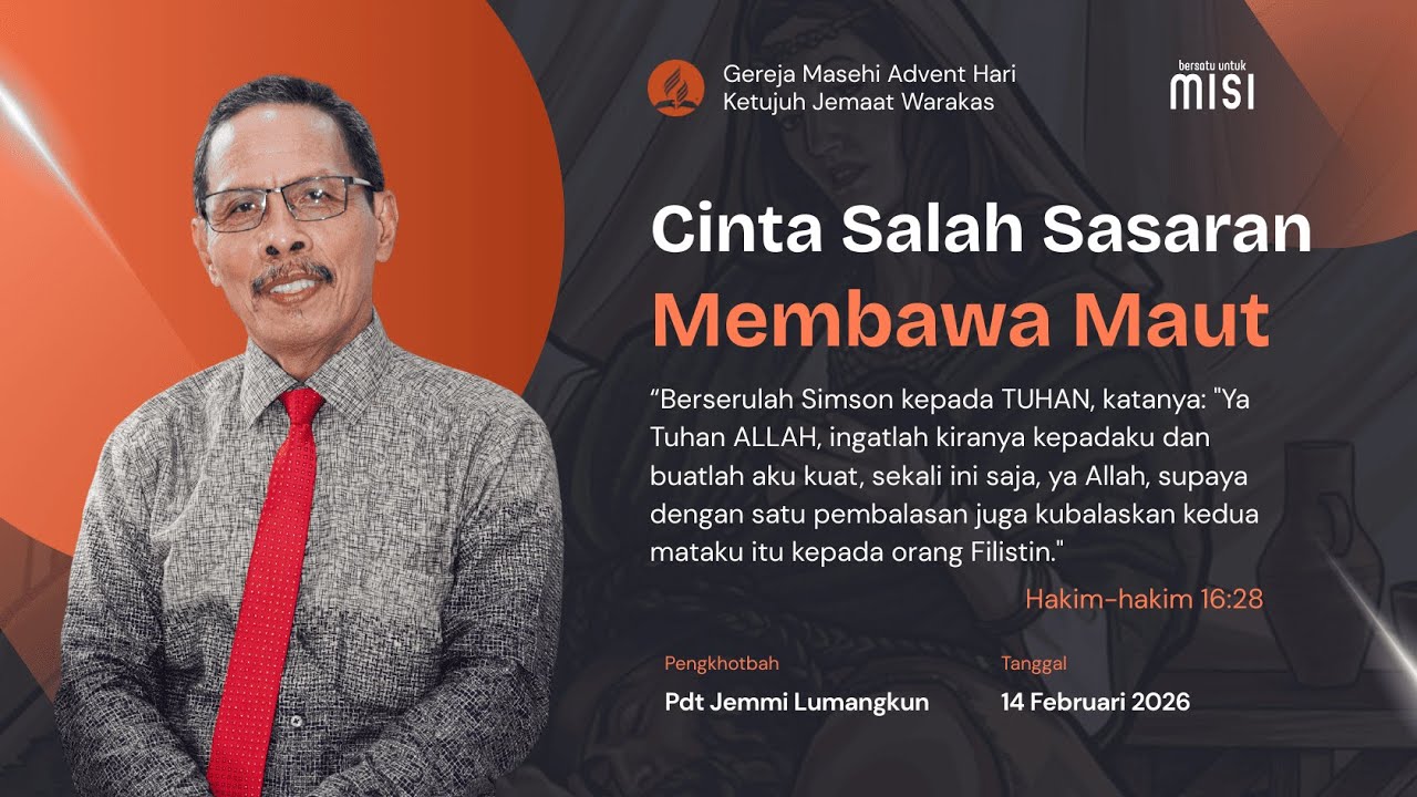 Kebaktian Sabat Malam GMAHK Warakas | Rabu, 14 Februari 2026