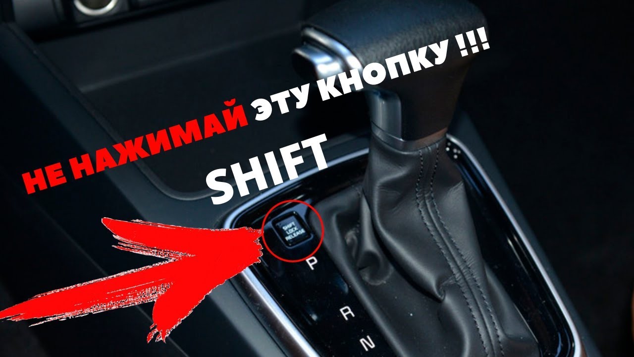What is the Shift, Lock, Release button on an automatic transmission for?