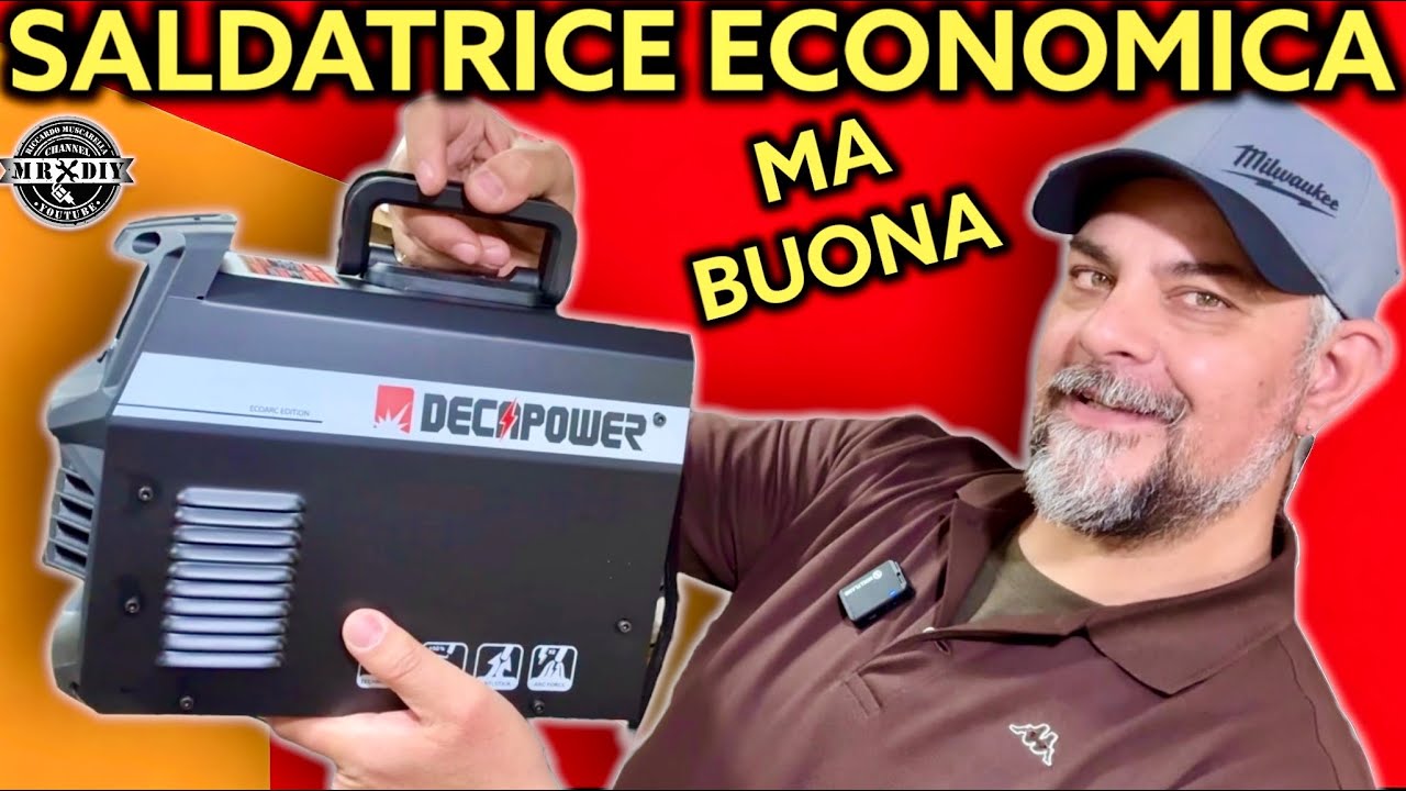La saldatrice a elettrodo per tutti. Facile potente e economica Decapower ECOARC 160 HANDYARC 120