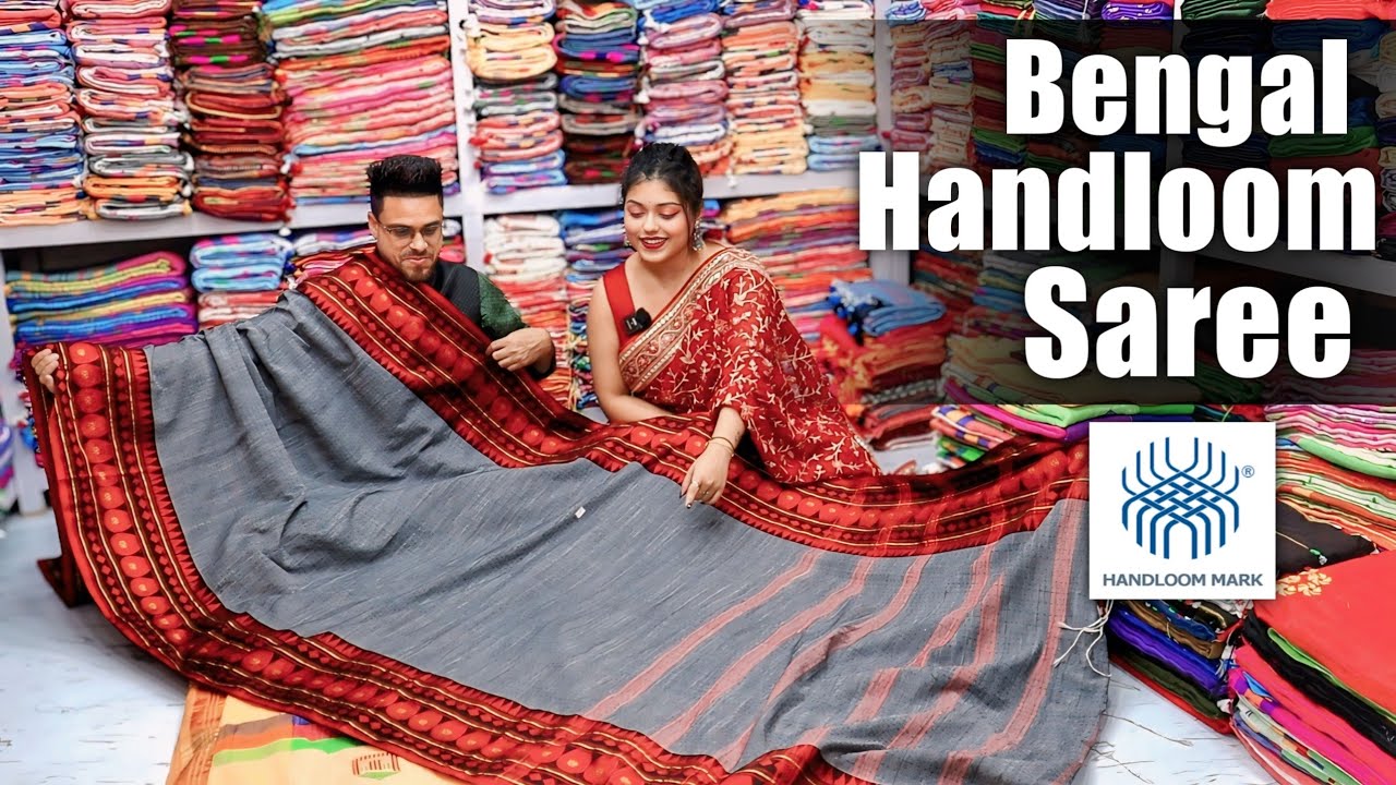Bengal Cotton Handloom Saree // Direct from Weaver // Shantipur Saree Manufacturer / Starting @200/-