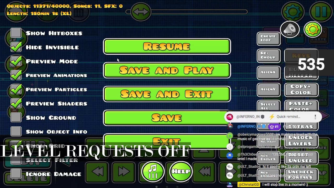 LEVEL REQUESTS - Geometry Dash LIVE PLAYING YOUR LEVELS