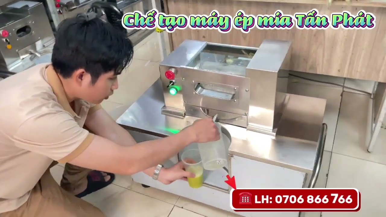 MÁY ÉP MÍA TP1500-PRO - 1500W (3 LÔ 200 ÉP NGANG) – DÙNG ĐIỆN 220V/110V, ĐI NƯỚC NGOÀI | TẤN PHÁT