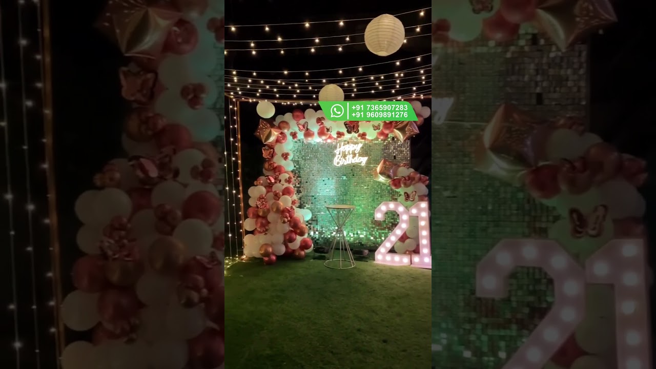 Terrace Party Decor| Birthday Decoration| Birthday Planner Bengaluru| Bangalore Balloon Decoration