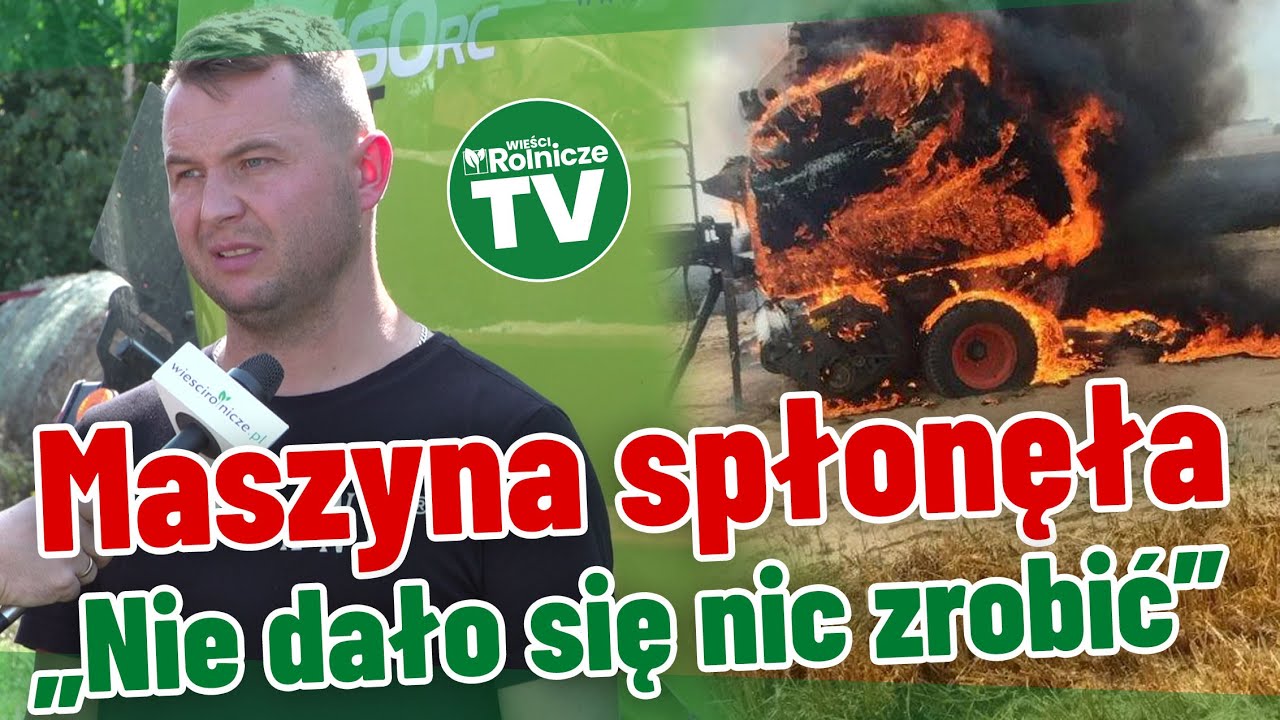 Samozapłon na polu. Rolnikowi spłonęła w pożarze prasa. Jakie straty pokrywa ubezpieczenie?