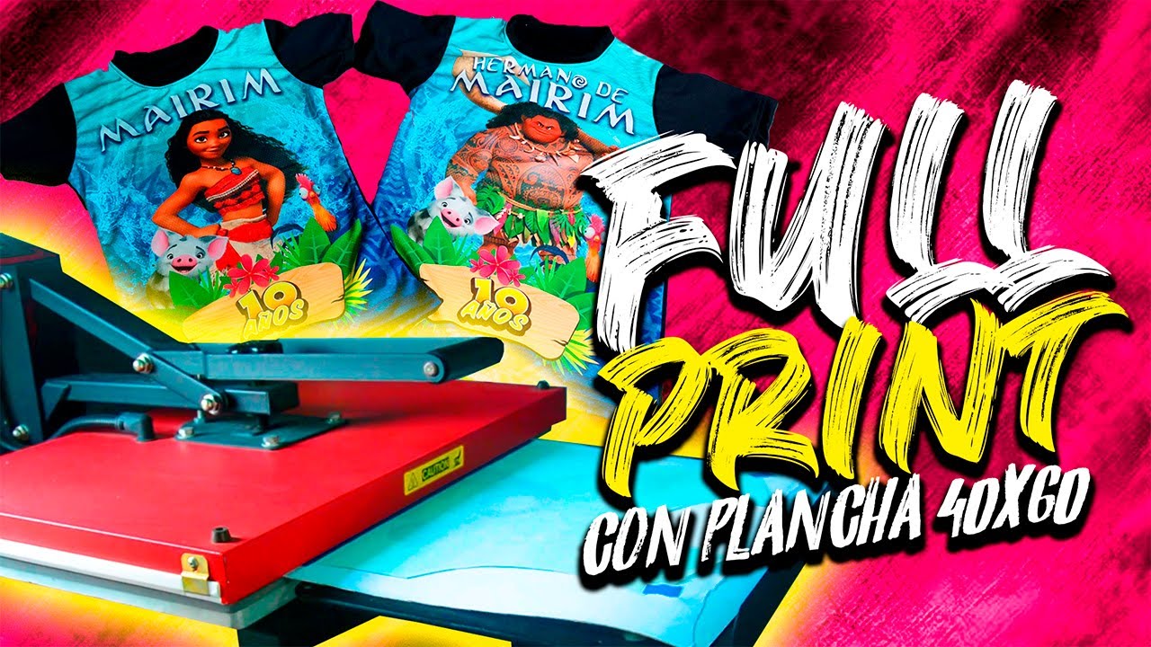 SUBLIMACIÓN FULL PRINT (planchado en 2 bajadas)