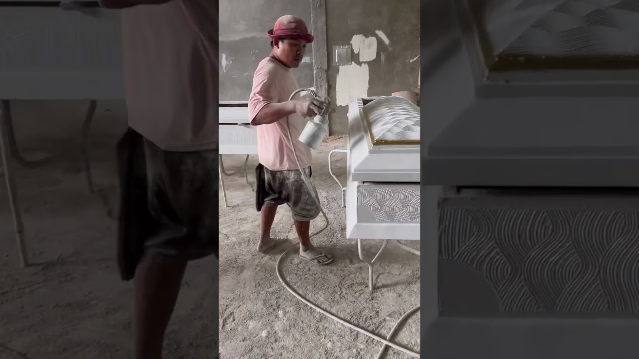 Paano mag pintura ng gold na design sa kabaong | ka funeraria
