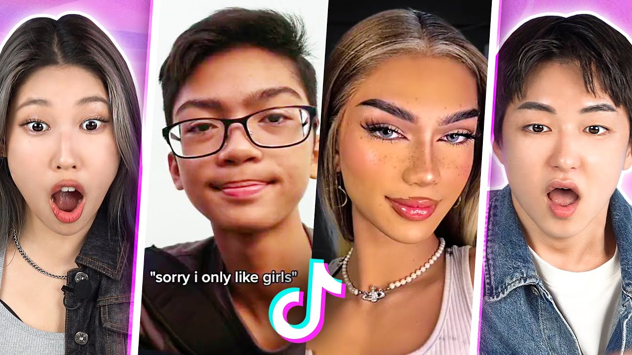 Реакция корейцев на 16 пропущенных звонков. Подборка TikTok Glow Up | PEACH