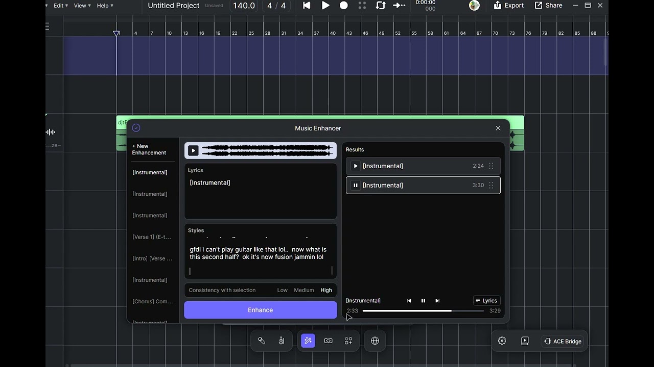 Using ACE Studio v2 like Udio (part 2) - AI slopifying my old 