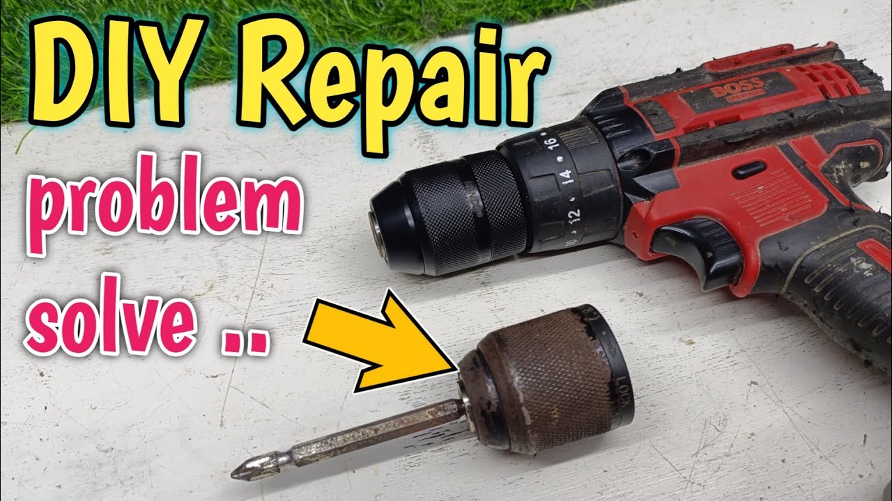 CORDLESS IMPACT DRILL , drill chuck replacement,how to sep by step repair ❤️