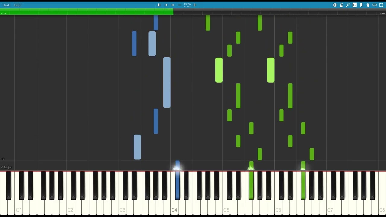[Piano Cover] Inari Iroha's BGM - Synthesia