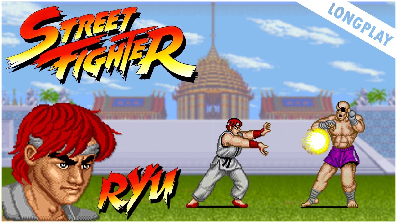 Street Fighter 1 RYU longplay - (Arcade Japan 1987)