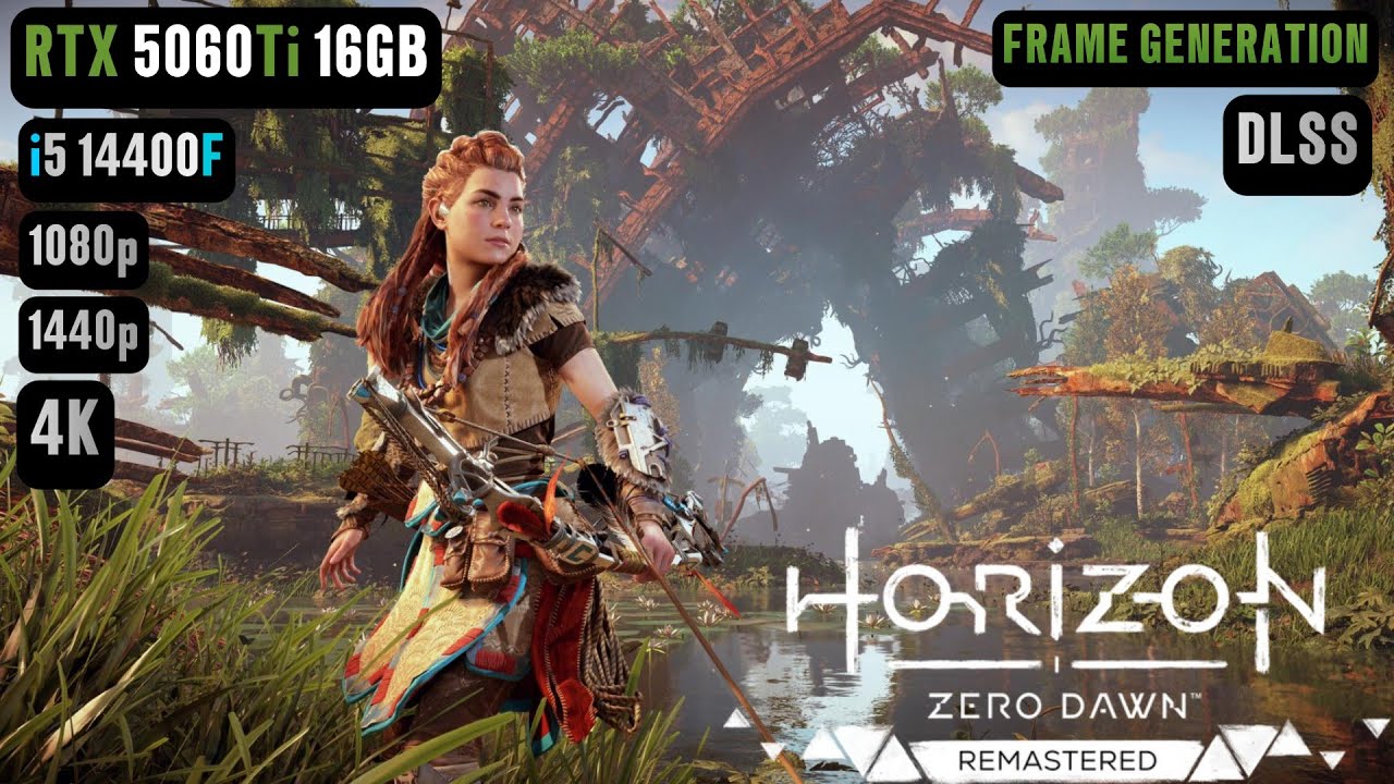 RTX 5060 Ti 16GB Horizon Zero Dawn Remastered | RTX 5060 Ti & i5 14400F Benchmark 1080p/1440p/4K