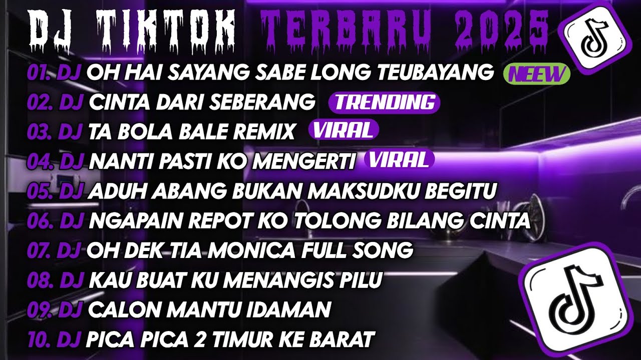 DJ TIKTOK TERBARU 2025 | DJ OH HAI SAYANG SABE LONG TEUBAYANG 🎵 DJ CINTA DARI SEBERANG 🎵| FULL ALBUM