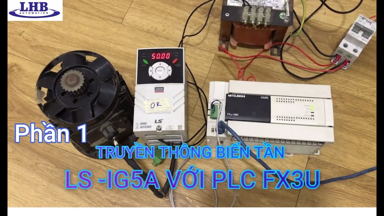 Truyền thông bằng lệnh RS | Fx3U - LS inverter / RS instruction |Part 1| LHB