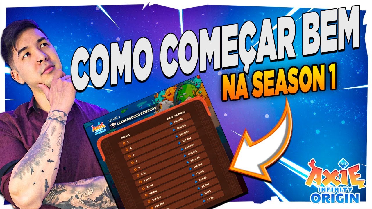 COMO COME&Ccedil;AR BEM A SEASON 1! AXIE ORIGIN!