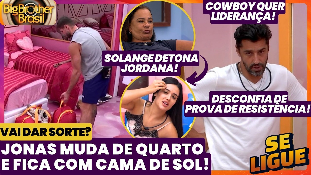 BBB 26 🔥 Jonas muda de quarto! Cowboy quer liderança e desconfia de Prova de Resistência!