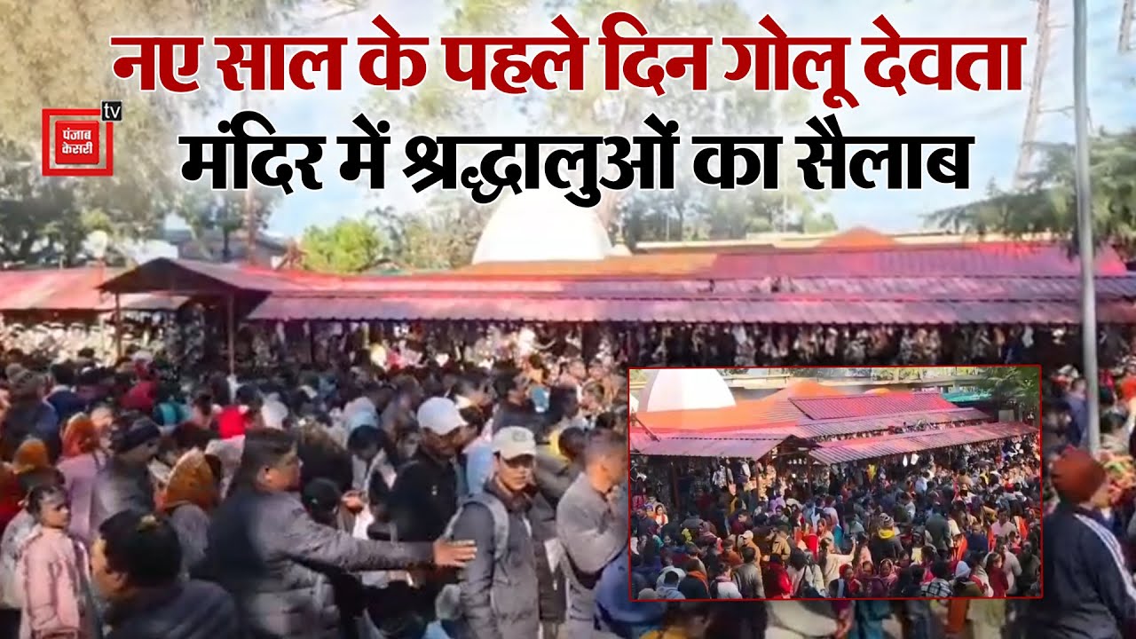 New year के पहले दिन Chitai Golu Devta Temple में उमड़ी भक्तों की भारी भीड़ | Almora News