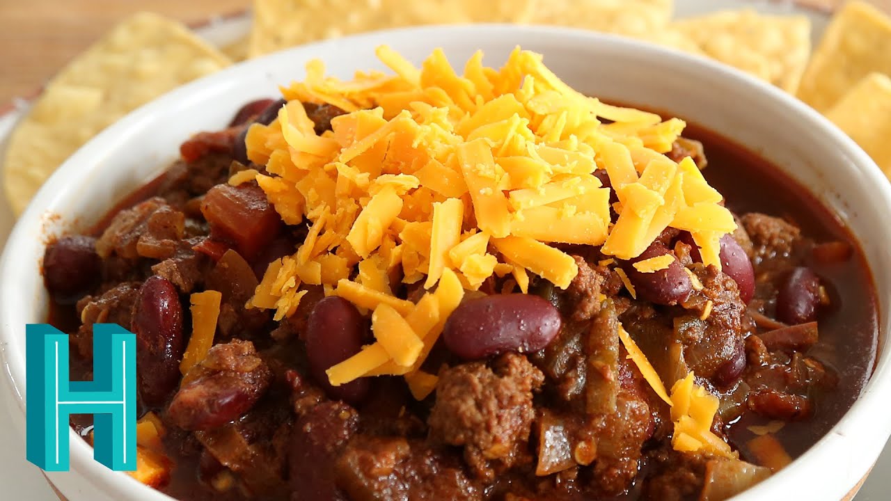 How to Make Chili With Beans |  Non-Texas Chili Recipe | Hilah Cooking
