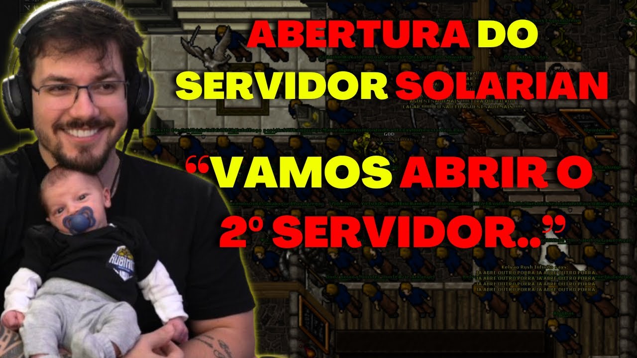 Tibia ABERTURA DO SERVIDOR SOLARIAN NO RUBINOT, COMO TRANSFERIR PARA O SEGUNDO SERVIDOR?