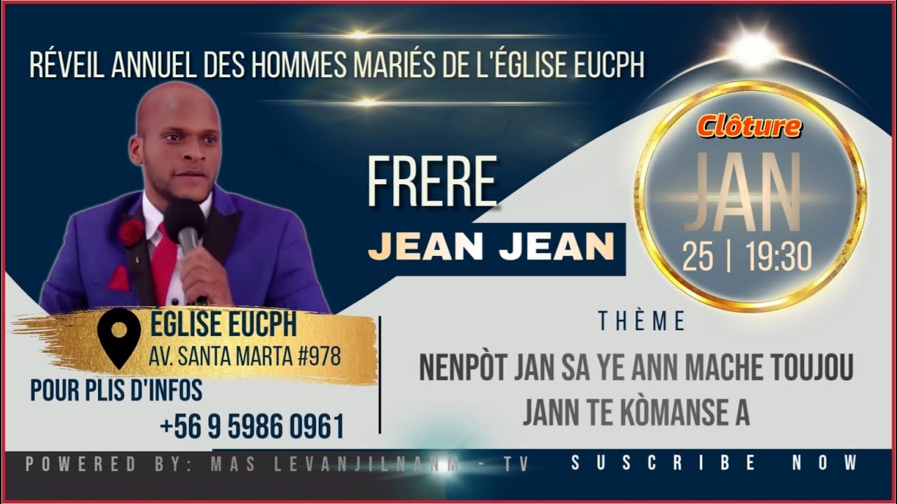 RÉVEIL ANNUEL DES HOMMES | ÉGLISE EUCPH | CLÔTURE