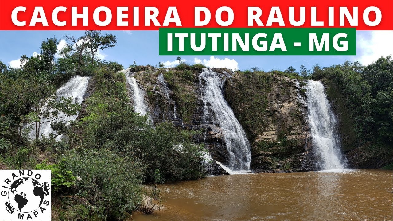 A linda CACHOEIRA de MINAS GERAIS - Cachoeira do Raulino - Itutinga - mg