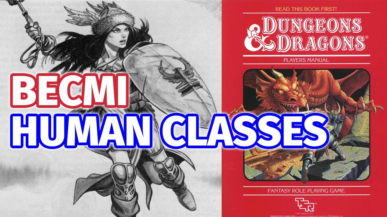 Базовые классы людей D&D, уровни 1–3 — учимся играть (BECMI)