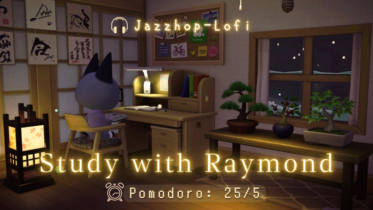 ⏰️Pomodoro 25/5 • Cozy Lofi Jazzhop music + keyboard typing & writing 🎧 Study with Raymond ❄️