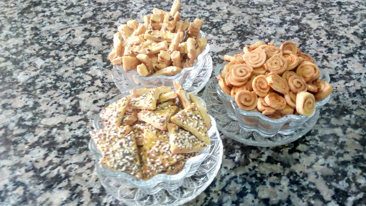مملحات مقرمشة بدون زبدة ولابيض وحليب حضريهم دفعة وحدة