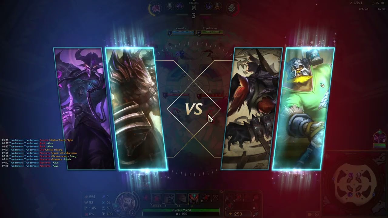 LoL Arena 3rd place Tryndamere+Kassadin