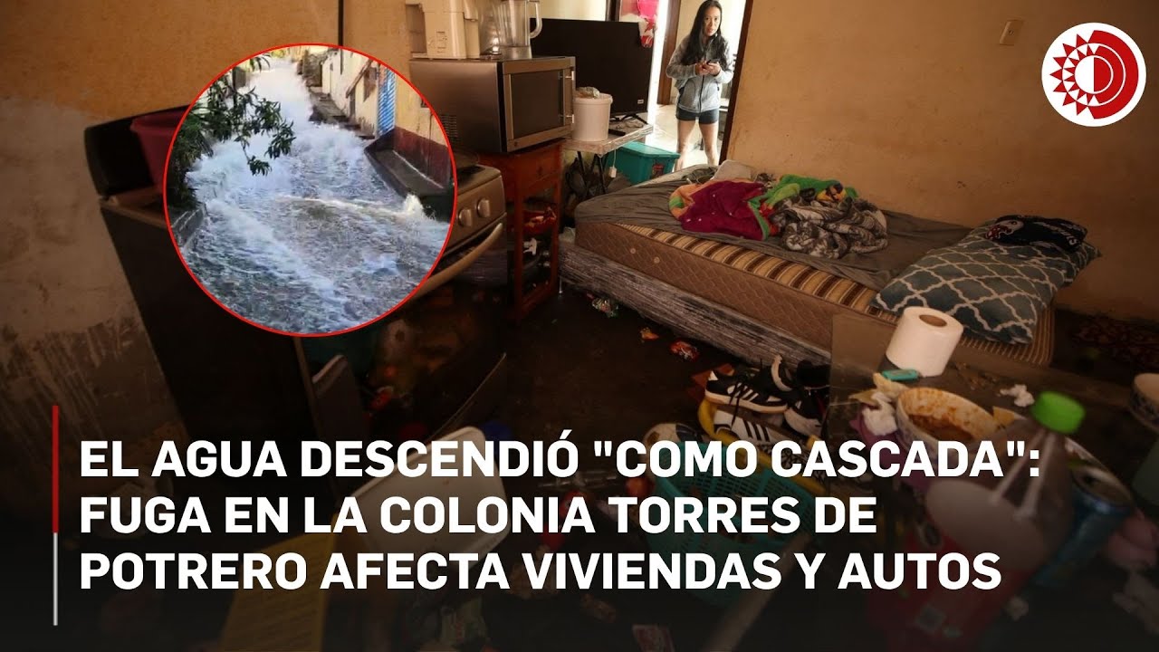 Fuga de agua en la parte alta de &Aacute;lvaro Obreg&oacute;n causa da&ntilde;os materiales; sin lesionados