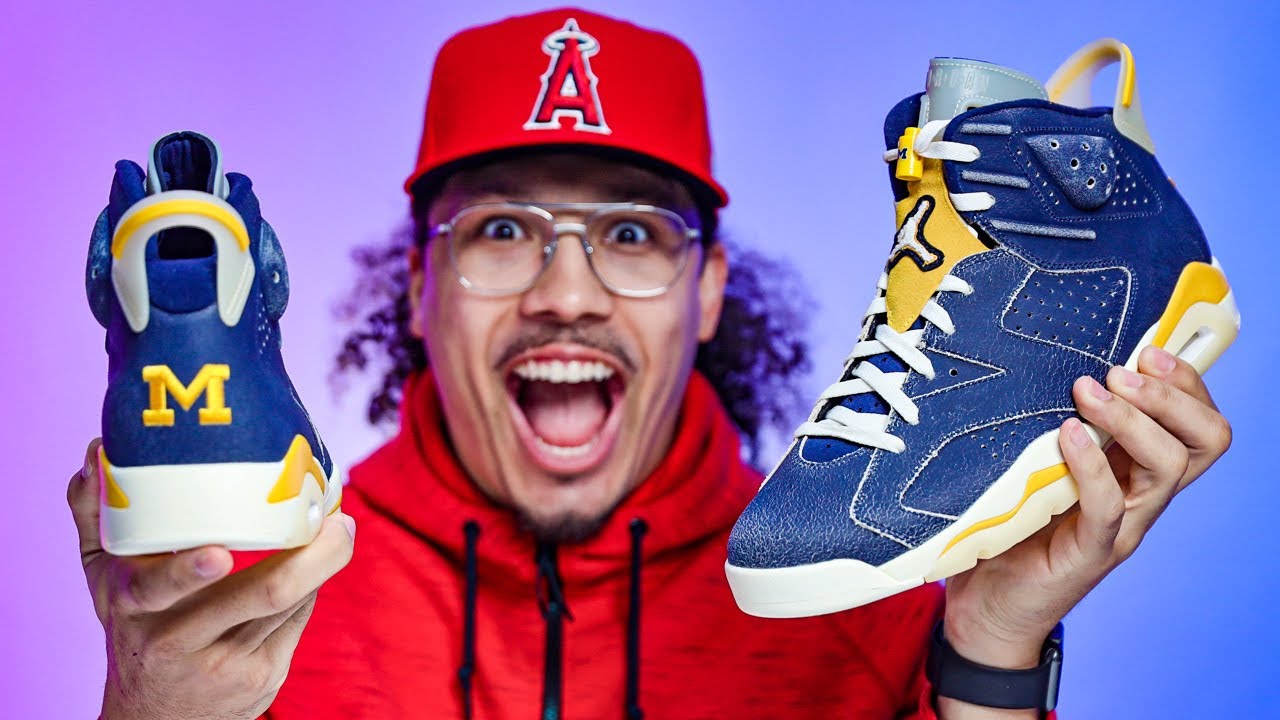 Air Jordan 6 Michigan Player Exclusive Sneaker