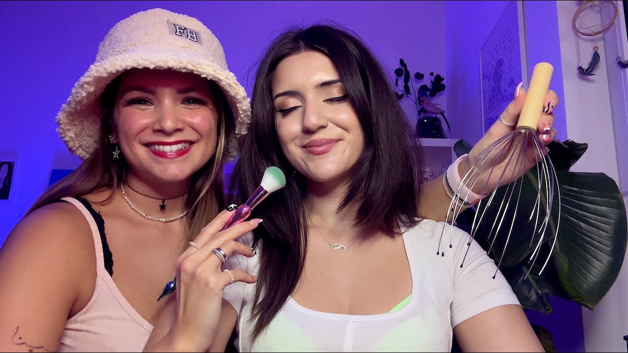 ASMR Real Person Pampering - Trying To Give My Friend Tingles  @edafoxxASMR - German