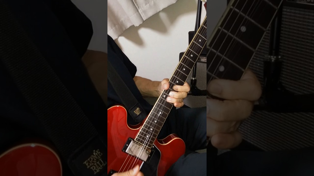 shuffle blues rock 1111111111441511 keyB One After 909 solo practice number1 